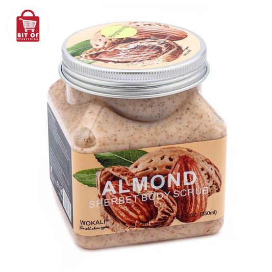 Wokali Almond Body Scrub – Exfoliate & Nourish Your Skin