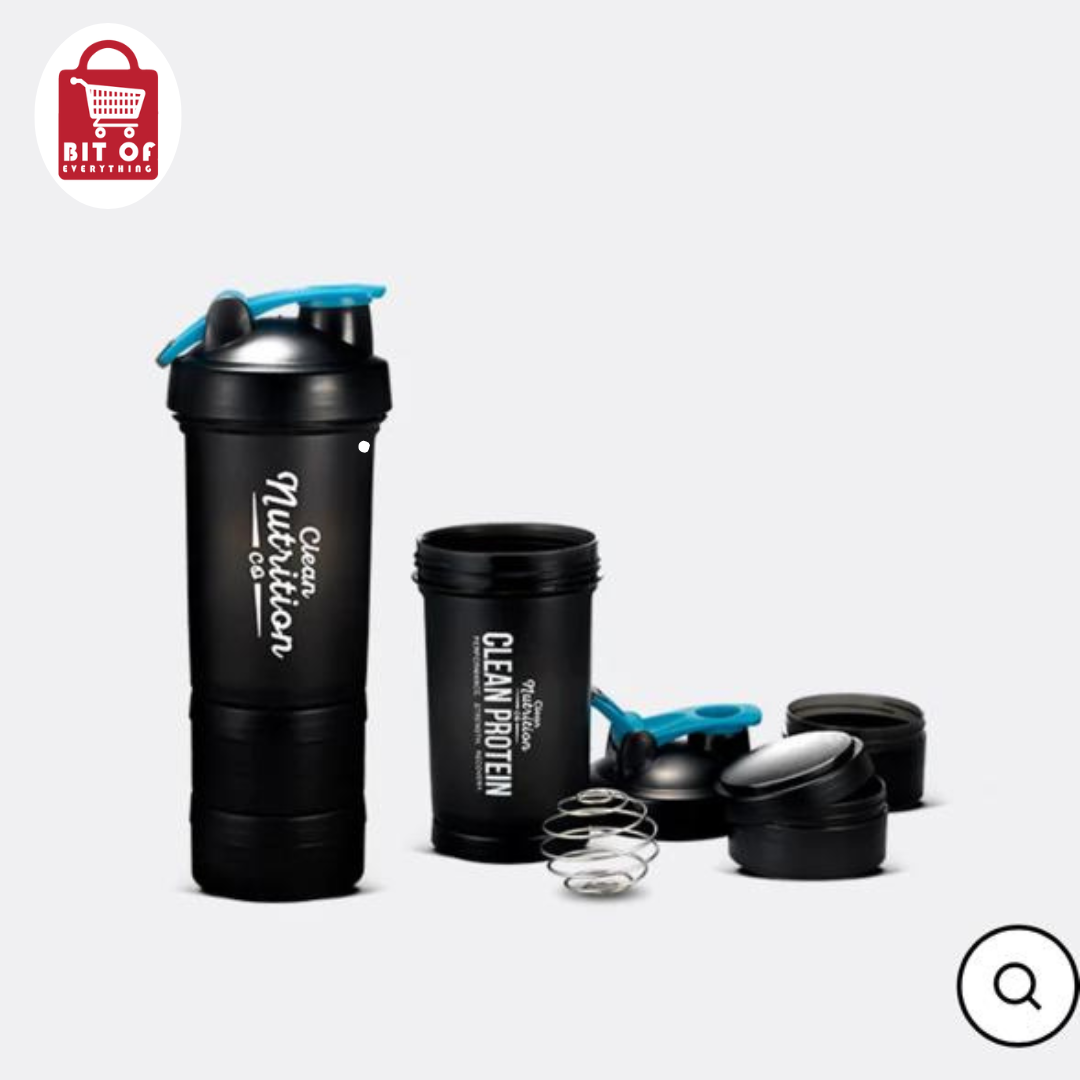 SHAKER BOTTLE WITH 2 BOWLS DEAL OF 2