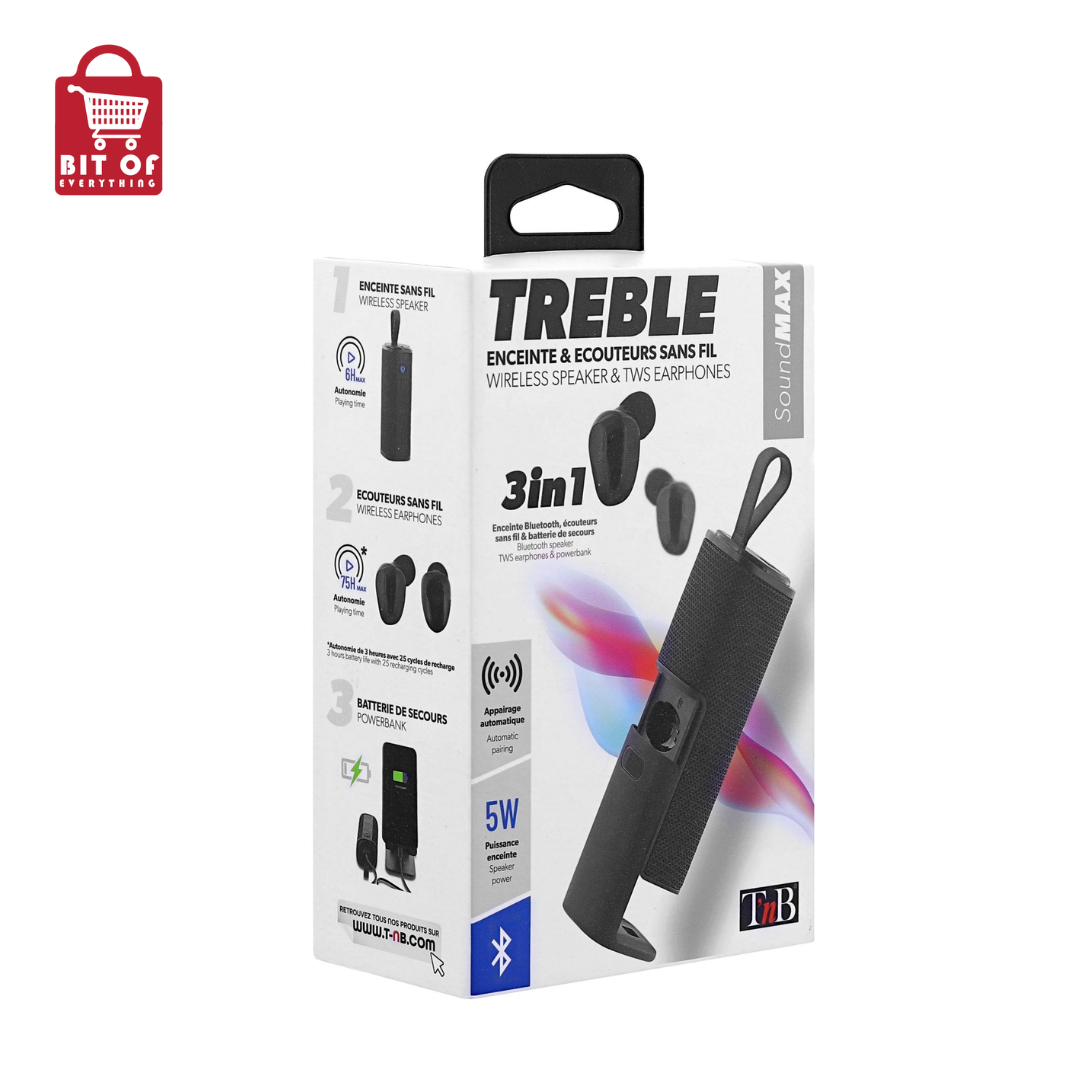 EARBUDS + SPEAKER + POWER BANK