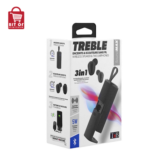 EARBUDS + SPEAKER + POWER BANK