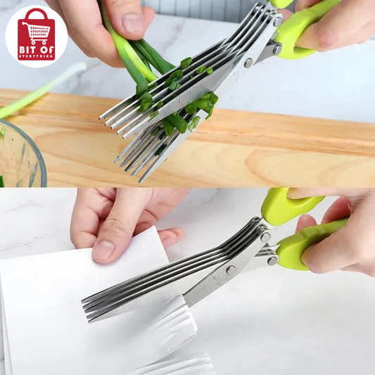 5-Blade Herb Scissors Set – Stainless Steel Multipurpose Kitchen Shears