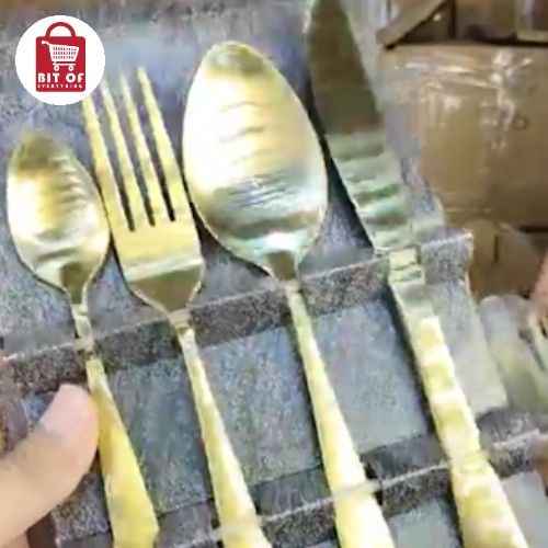 CUTLERY SET GOLDEN