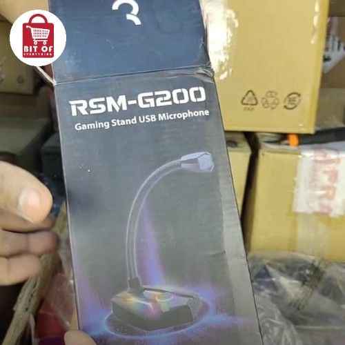 Royche RSM-G200 USB Gaming Mic – Clear Sound with RGB Lights