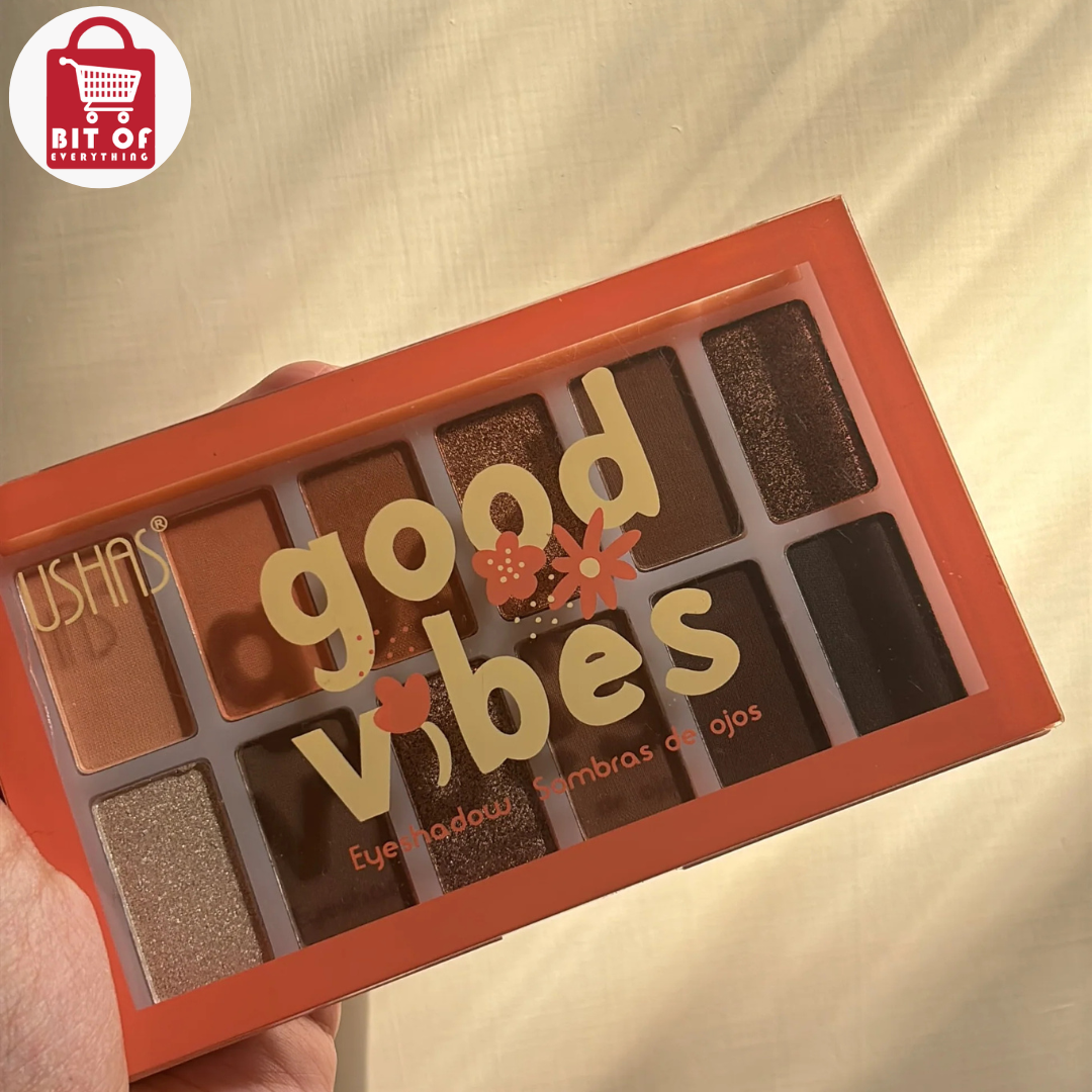 USHASS Good Vibes Eyeshadow Palette – Bold & Beautiful Colors