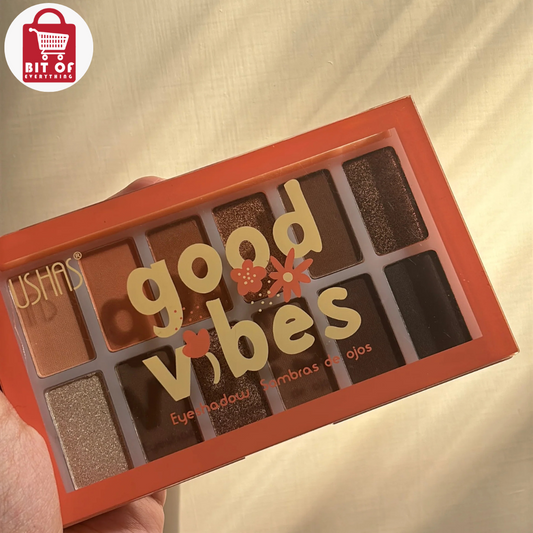 USHASS Good Vibes Eyeshadow Palette – Bold & Beautiful Colors