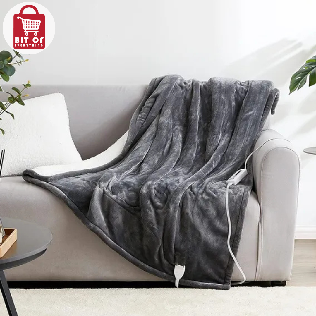 Heated Electric Blanket – Warm & Cozy Comfort for Cold Weather