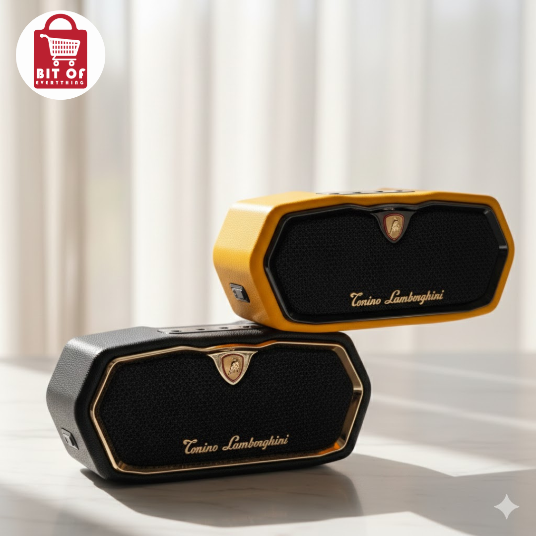 Tonino Lamborghini Bluetooth Speaker – Premium Sound, Stylish Design & Portable Connectivity