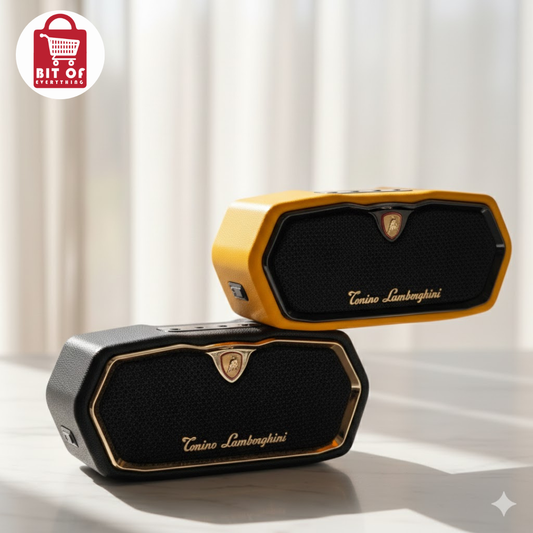 Tonino Lamborghini Bluetooth Speaker – Premium Sound, Stylish Design & Portable Connectivity