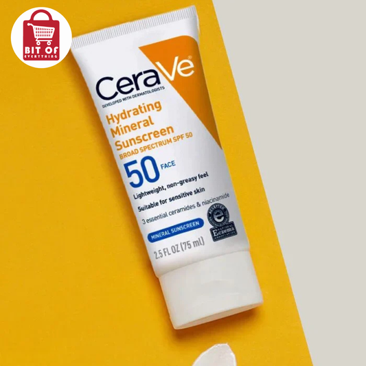 CeraVe Sunscreen SPF 50 – Broad Spectrum Facial Sunscreen with Hydrating Protection