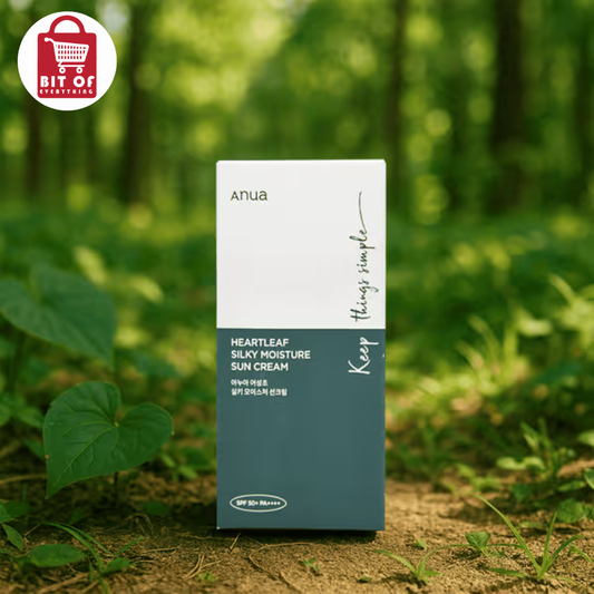 ANUA Heartleaf Silky Moisture Sun Cream SPF50+ PA++++ – Lightweight Hydrating Sunscreen