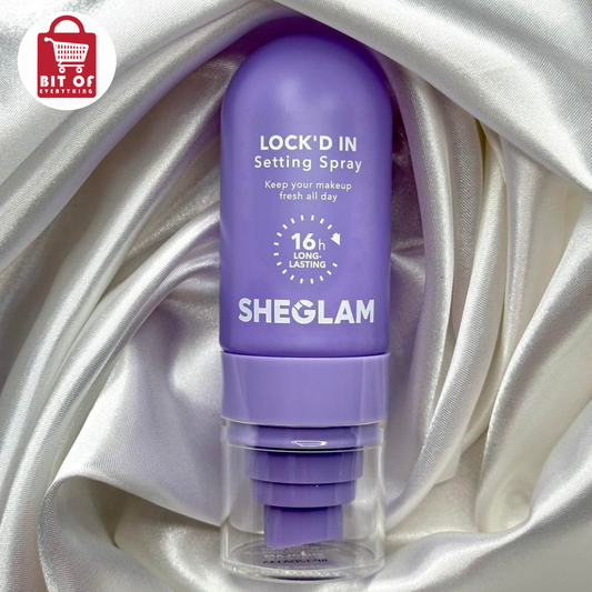 SHEGLAM Lock'd In Setting Spray – Long Lasting Makeup Fixing Spray for Matte & Flawless Finish