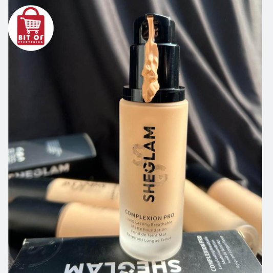 SHEGLAM Foundation – Full Coverage Liquid Foundation for Smooth & Flawless Makeup