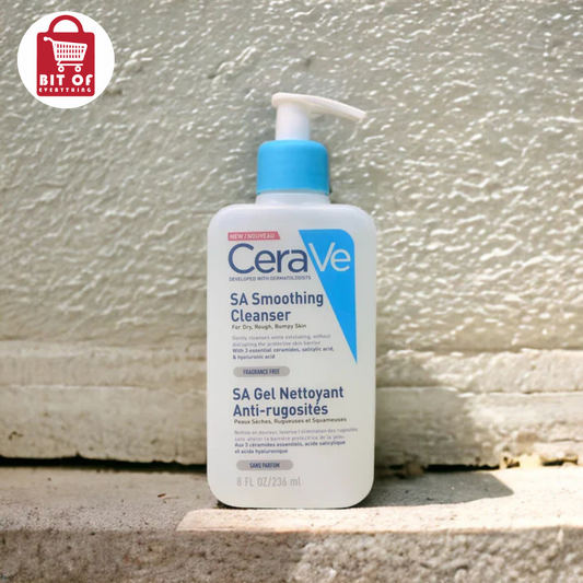 CeraVe SA Smoothing Cleanser – Salicylic Acid Face & Body Cleanser for Rough Skin