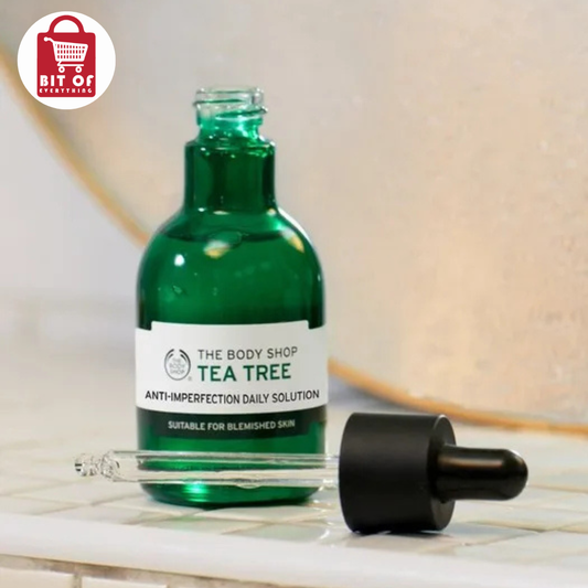 The Body Shop Tea Tree Daily Solution – Targeted Facial Serum for Blemish-Prone, Clearer & Healthier-Looking Skin