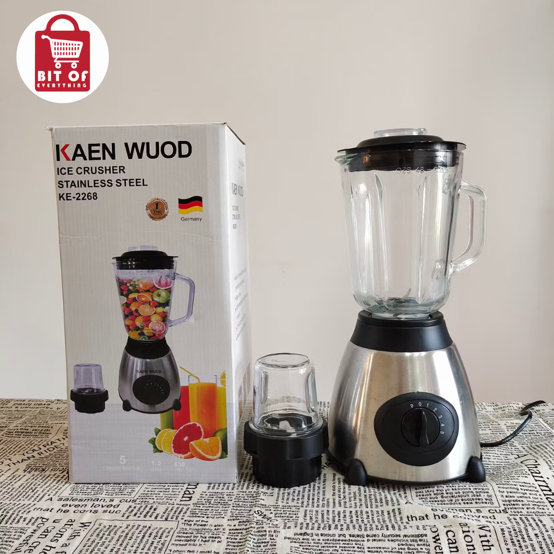 Kaen Wood Ice Crusher – Manual Ice Shaver for Drinks & Desserts