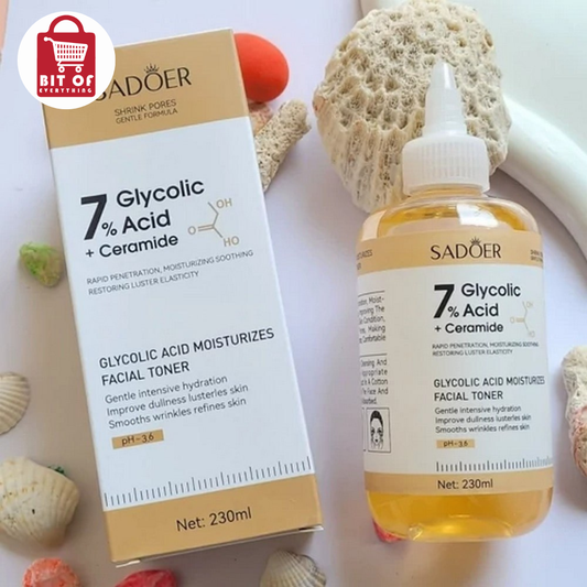 Sadore Glycolic Acid Facial Toner – Exfoliating & Brightening Toner for Smooth, Refined & Radiant-Looking Skin