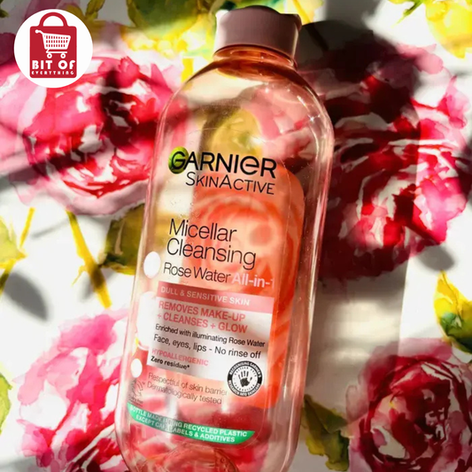 Garnier SkinActive Micellar Cleansing Rose Water – Gentle Makeup Remover & Facial Cleanser for Fresh, Clean & Hydrated-Looking Skin