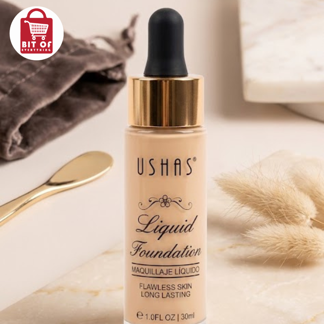 Ushas Liquid Foundation – Smooth Full Coverage Makeup Base for Flawless Skin
