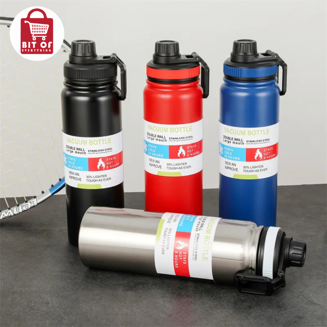 Vacuum Insulated Flask Bottle 800ml – Hot & Cold Thermal Water Bottle