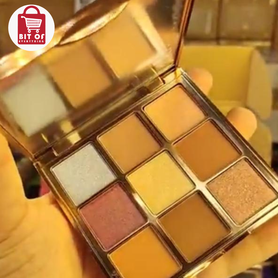9-Colour Eye Palette – Vibrant Shades & Smooth Blend