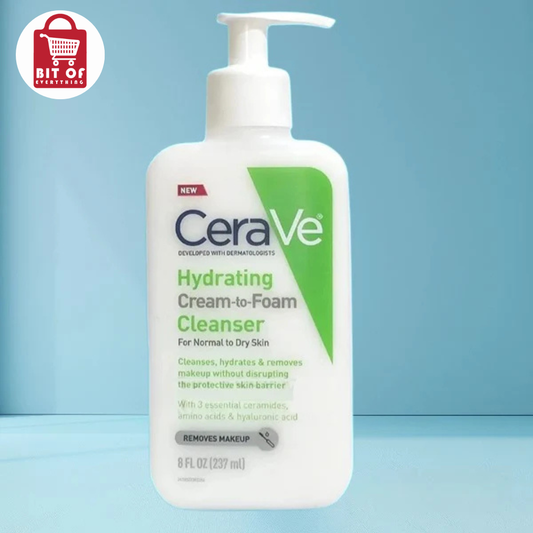CeraVe Hydrating Cream to Foam Cleanser – Gentle Foaming Face Wash for Normal to Dry Skin