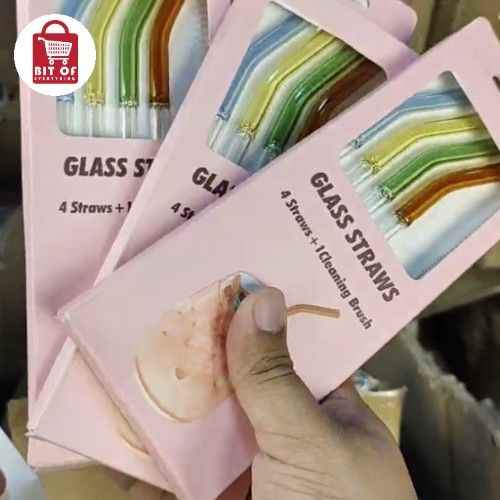 GLASS STRAW DEAL OF 3-SET