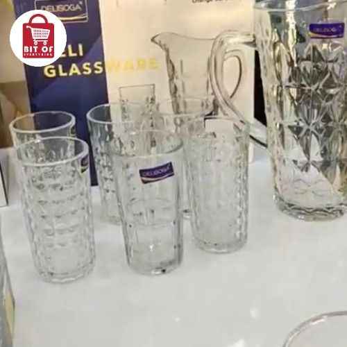 GLASS WITH JUGG SET