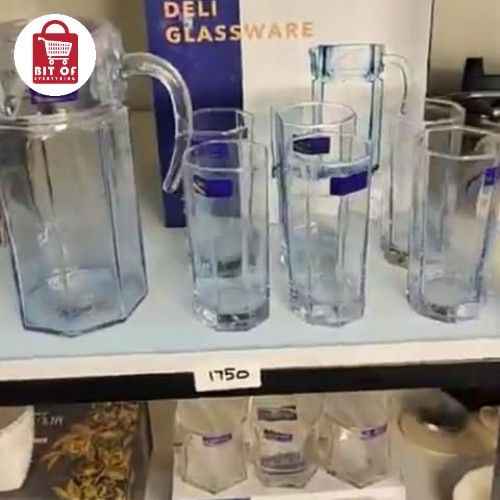 GLASS WITH JUGG SET