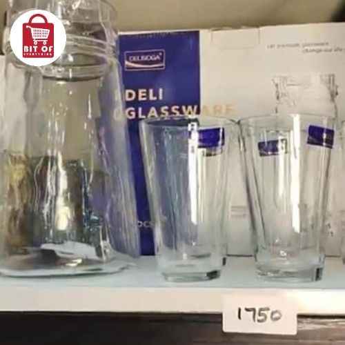 GLASS WITH JUGG SET