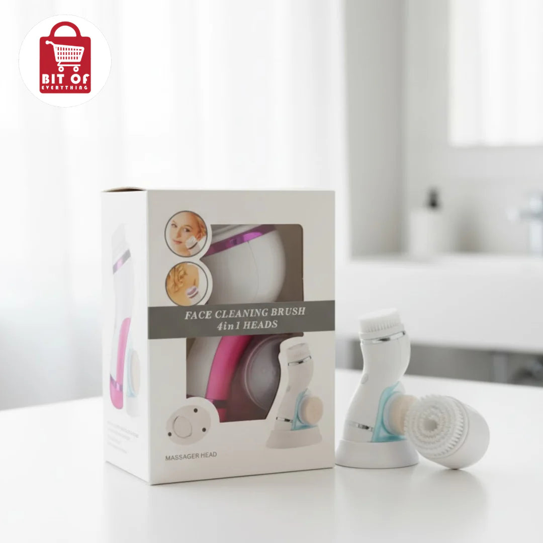 Facial Cleanser Brush 4-in-1 – Deep Cleansing & Skincare Tool