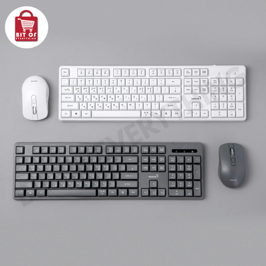 ROYCHE Low noise Wireless Keyboard Mouse set 2.4GHz Membrane Keyboard, RMK- 3800
