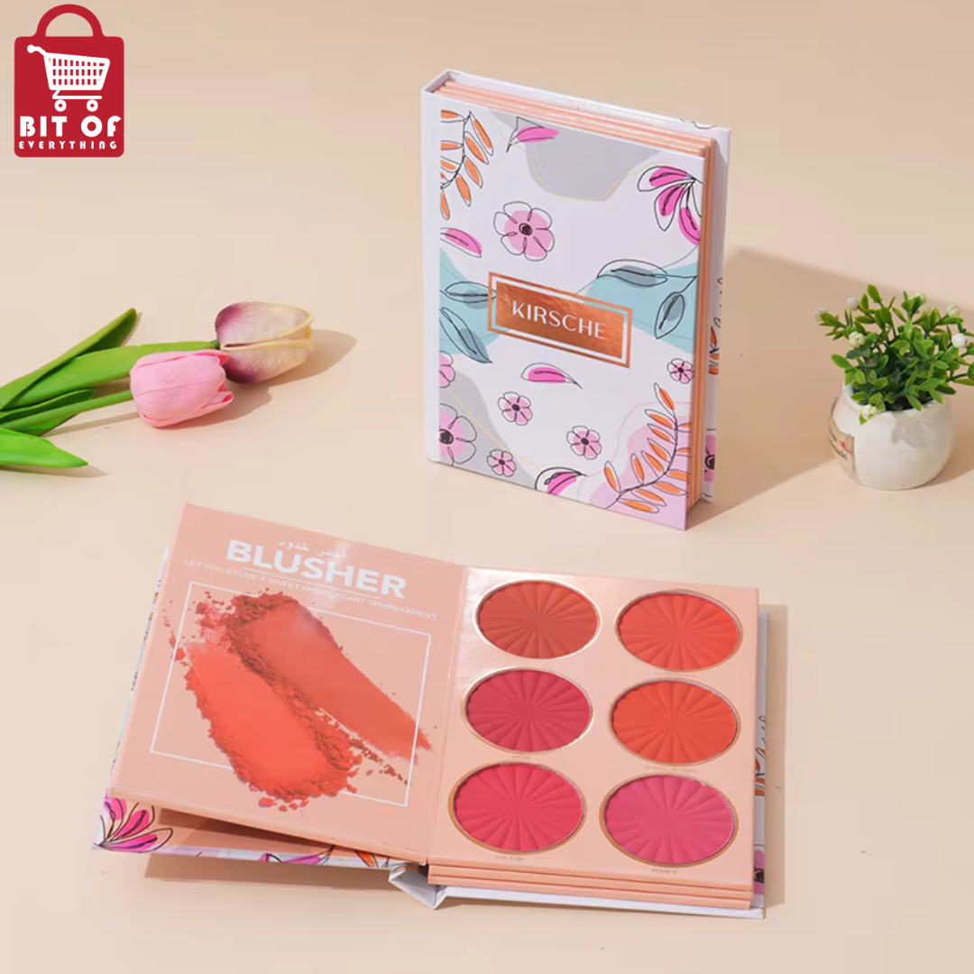 Book Highlight Powder Blusher Set Lasting Eye Shadow BOOK Plate Stage Makeup