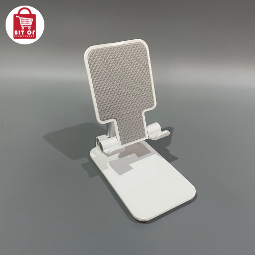 Stands Adapted for Mobile Phones, Cell Phone Stand, Angle Height Adjustable Cell Phone Holder with Silicon Pad, Fully Foldable Mobile Phone Holder