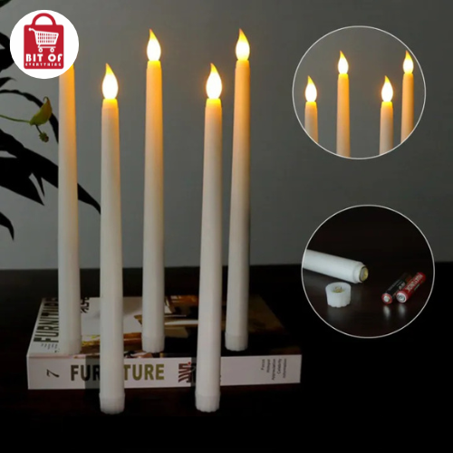 Creative Artificial LED Long Pole Flameless Electronic Candle Light/ Battery Powered Candles Lamp 1-PIECE