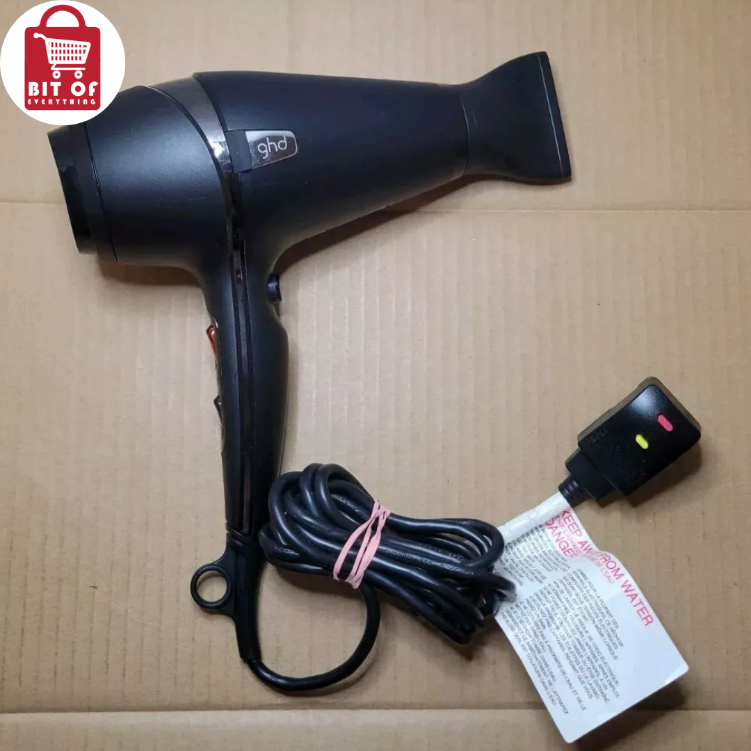 GHD Air 1.0 Black Hanging Loop Professional Performance Hair Dryer 1600W TESTED HAIR DRYER BRANDED FULLY HEAVY (WITHOUT BOX)