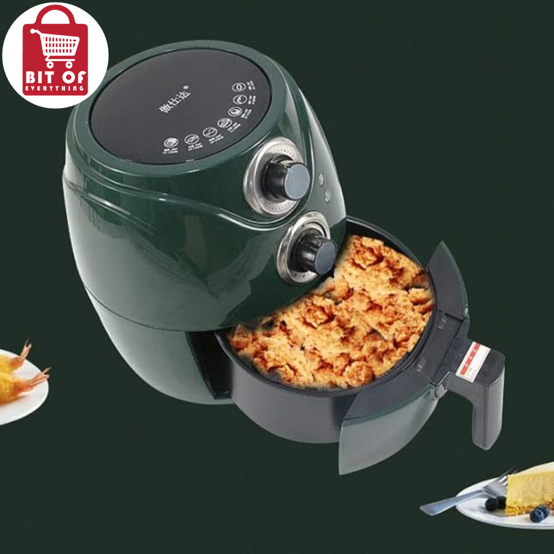 Air Fryer, Small Air Fryer, Less Oil Airfryer, 1200W Air Fryer Oven Pizza Cooker, Non-Stick Fry Basket, Over Heat Protection, Timer+Temperature Control Air Fryers