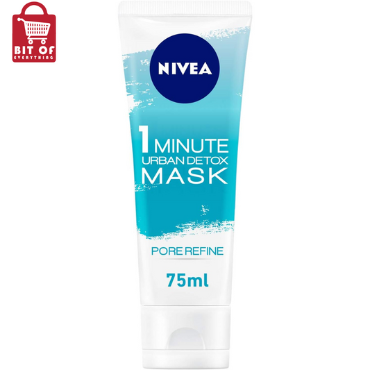 NIVEA Urban Detox 1 Minute Face Mask, Magnolia Extract, Pore Refine, 75ml