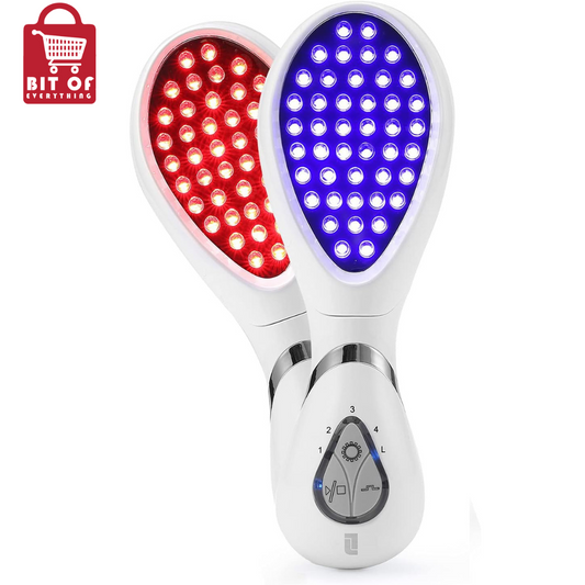 Lifetrons Red/Blue LED Photon Therapy Devices, for Face Neck Anti-Wrinkle Acne Removal Skin Rejuvenation Pores Shrink Oily Skin Improve Anti-Acne, PL-120C Ultra Photon Light Skin Therapist