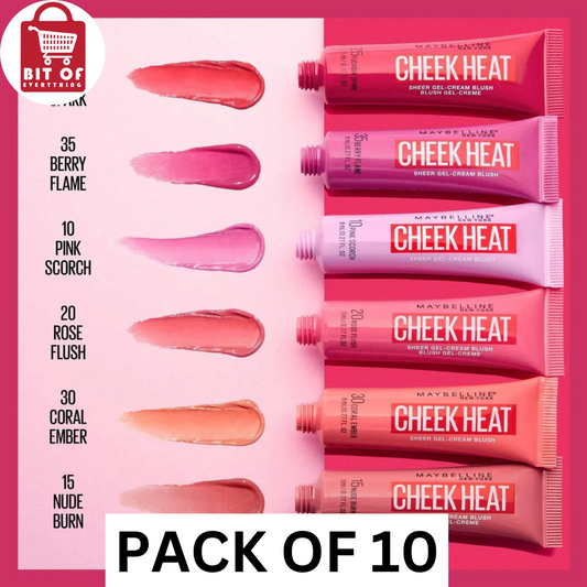 Maybelline Cheek Heat Gel Cream Blush  DEAL OF 10