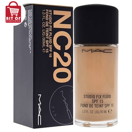 MAC Studio Fix Fluid Spf 15 Nc15,20,25, Clear