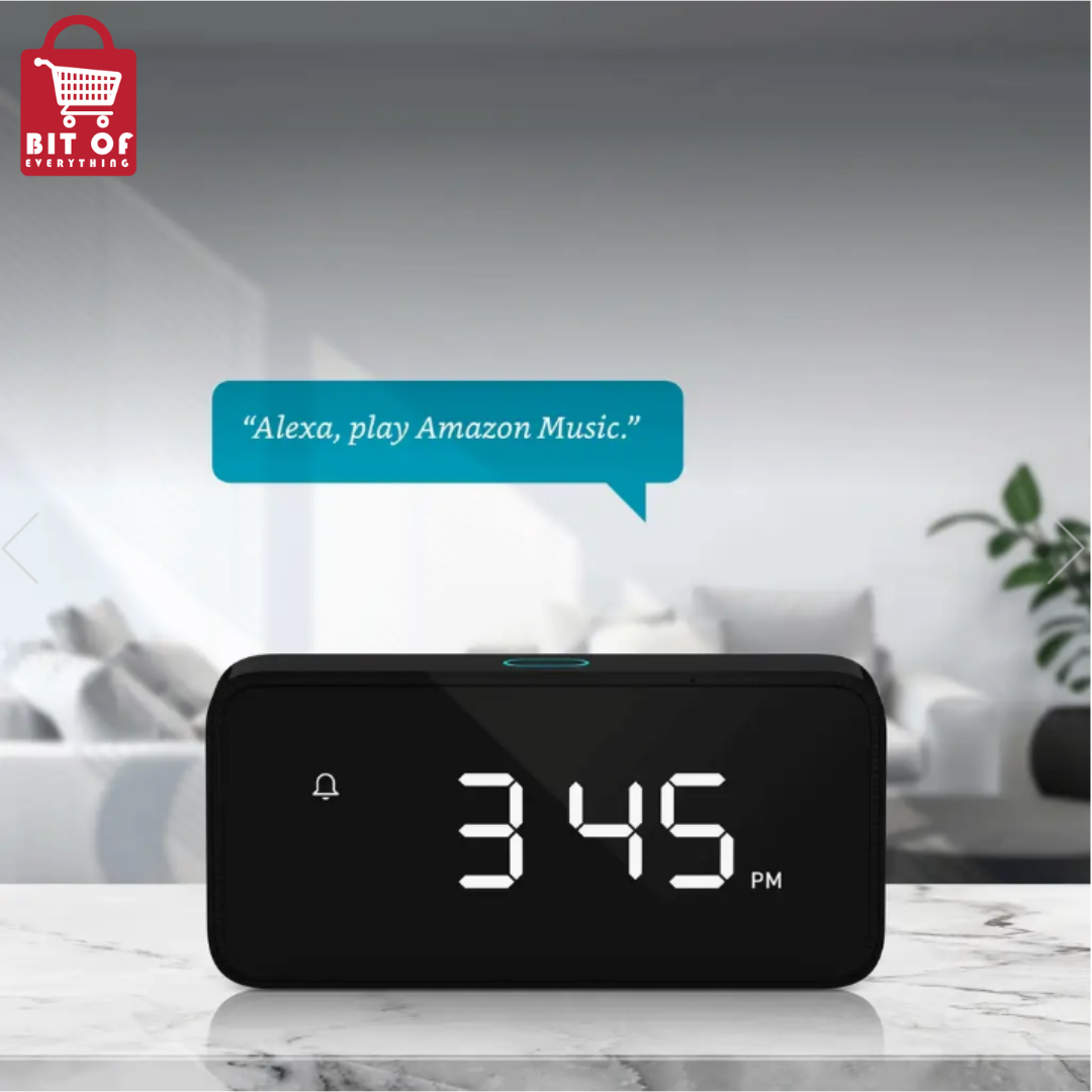 MI Reason® ONE Smart Alarm Clock with Alexa Built-in for Smart Home - Note: Requires iOS App Download to Work, Only Supports iPhone or iPad Now, Android Support Discontinued