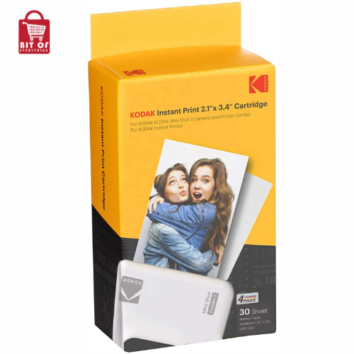 KODAK 4PASS Film Cartridge 2.1x3.4 inches, 30 Sheets for Mini 2 Retro & Mini Shot 2 Retro