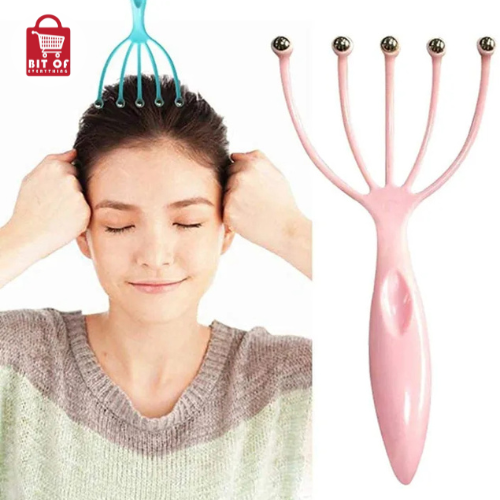 Qs Nine-claw Head Massager, Ball Head Massage Claw, Meridian Massage, Scalp Scratching Comb - High Qualiy