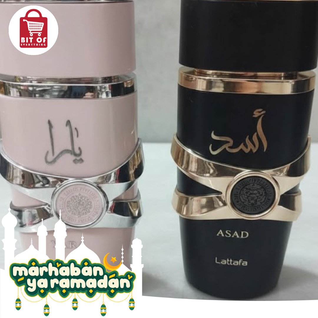 Lattafa Perfume Set: Yara and Asad Eau de Parfum Duo (100ml each)