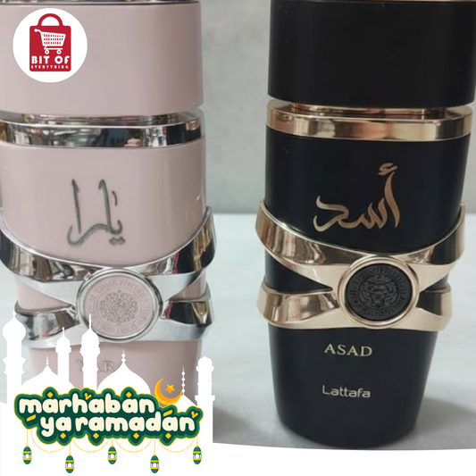 Lattafa Perfume Set: Yara and Asad Eau de Parfum Duo (100ml each)