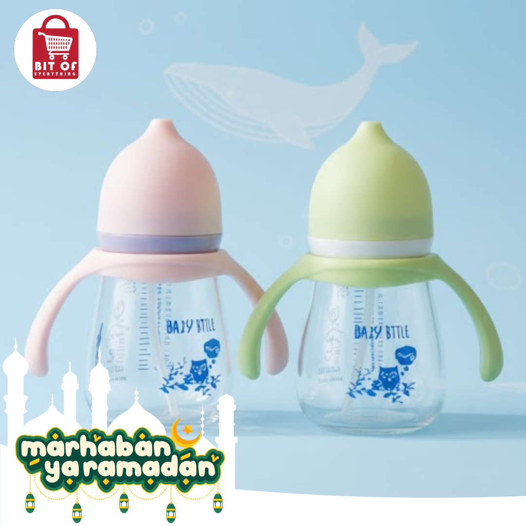 Eco-Friendly Leak-Proof Baby Sippy Cup Duo with Easy-Grip Handles