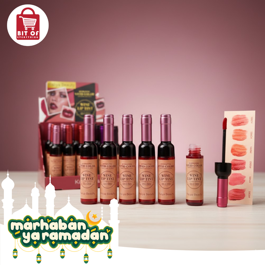 Premium Wine Bottle Lip Tint - Long-Lasting Matte Colors (Each)