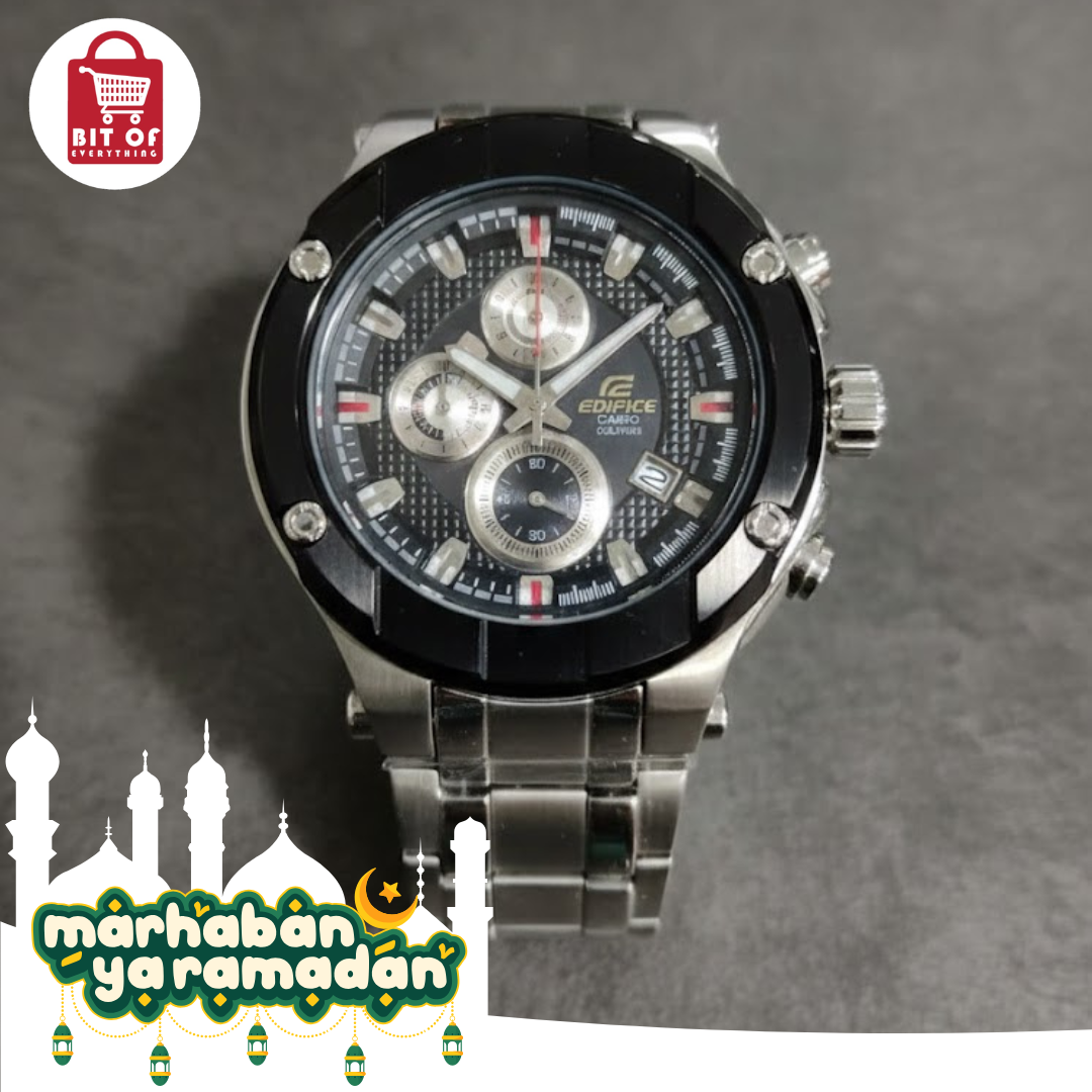 Casio Edifice Men's Chronograph Silver Stainless Steel Watch