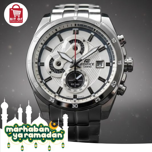 Casio Edifice Silver Chronograph Stainless Steel Men's Watch