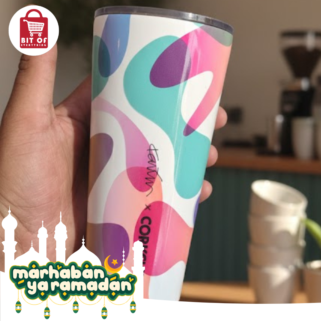 CORKCICLE. x Taplow Insulated Stainless Steel Tumbler - Abstract Pastel Wave Design